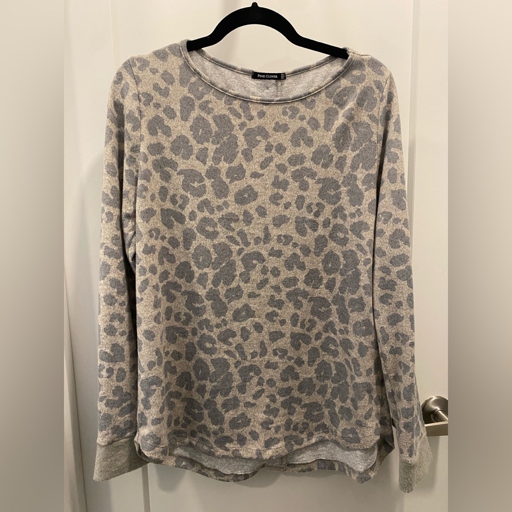Pink clover sweater